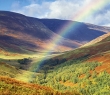 Scotland_101G Rainbow over spectacular Glen Roy near Spean Bridge